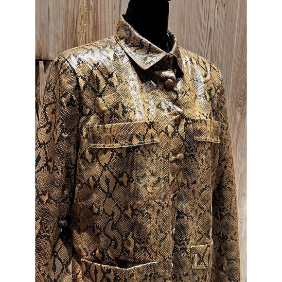 Steele Womens Faux Python Snake Skin Jacket & Pant Set M/L NWT - Picture 9 of 11